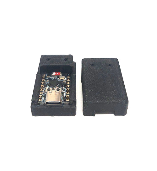 2x ESP32-C3 Gehäuse Case mit Deckel – USB-C 3D Druck PLA schwarz – IoT DIY Elektronik Box kompakt