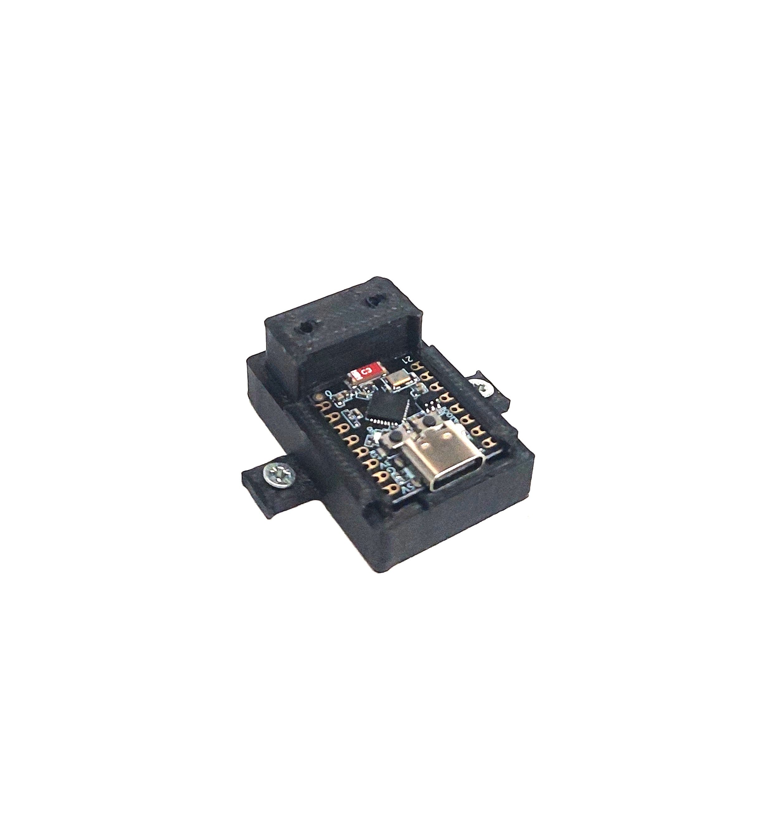 2x ESP32-C3 Gehäuse Case mit Befestigung – USB-C 3D Druck PLA schwarz – IoT DIY Elektronik Box WLAN Bluetooth