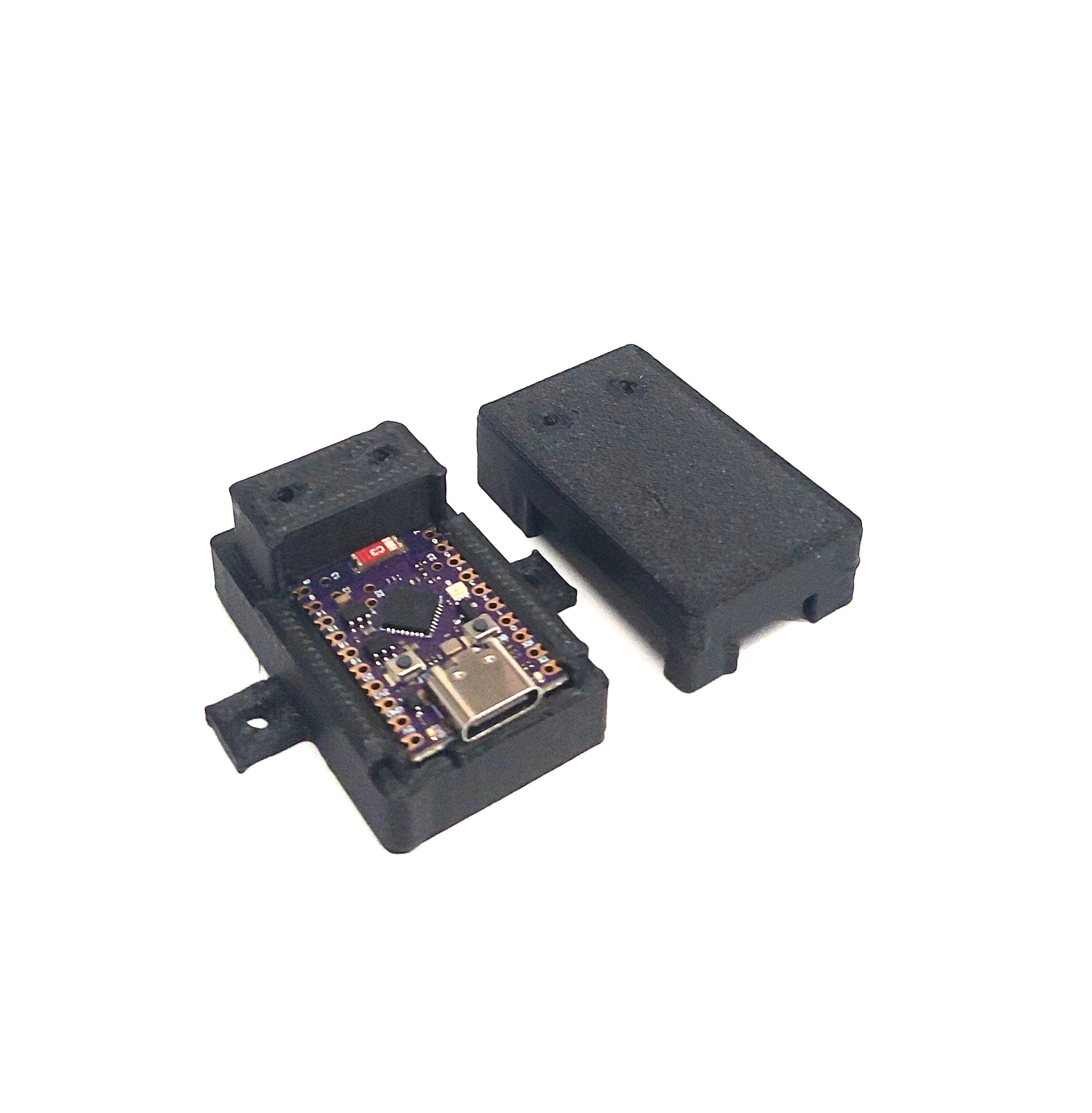 2x ESP32-C6 Gehäuse Case mit Befestigung – USB-C 3D Druck PLA schwarz – IoT DIY Elektronik Box WLAN Bluetooth