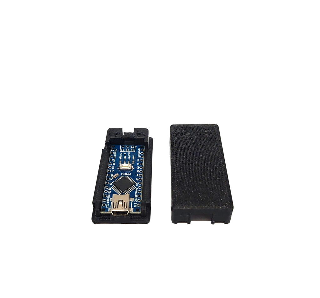 Arduino Nano Gehäuse Case mit Deckel – 3D Druck PLA schwarz – DIY Elektronik Box ATmega328 Mini USB