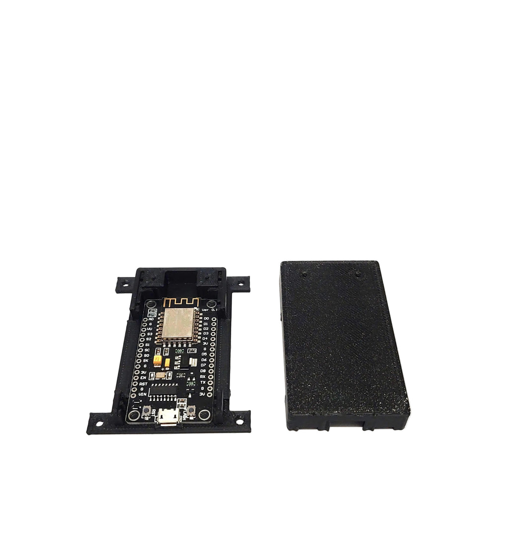 ESP8266 Gehäuse Case mit Deckel und Befestigung – 3D Druck PLA schwarz – IoT DIY Elektronik Box