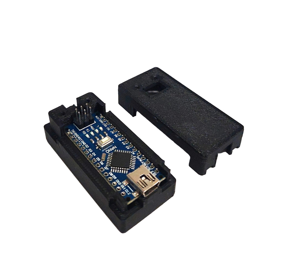 Arduino Nano Gehäuse Case Variante 2 mit Deckel – 3D Druck PLA schwarz – DIY Elektronik Box ATmega328