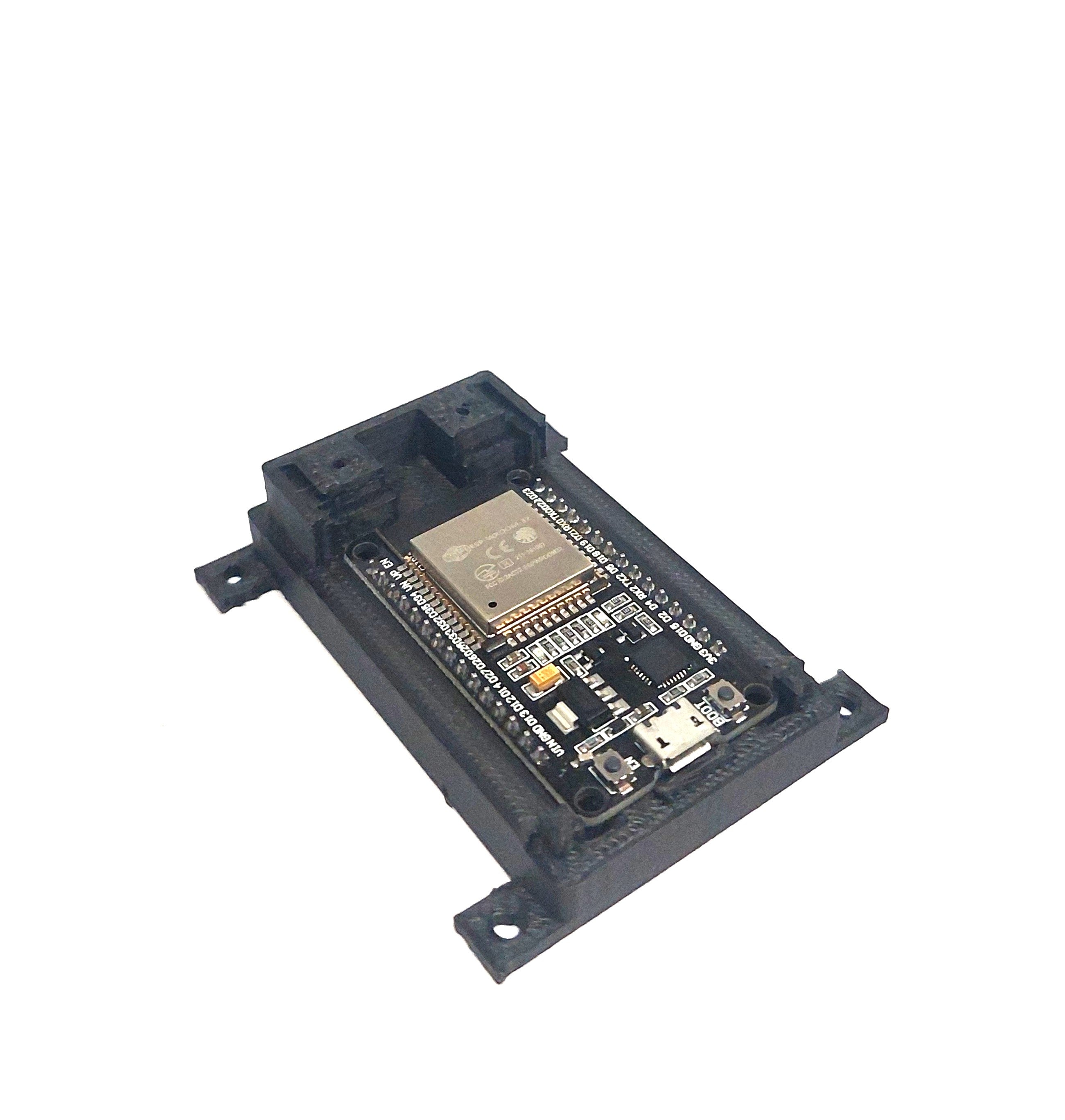 ESP32 Dev Kit V1 Gehäuse Case mit Befestigung – 3D Druck PLA schwarz – NodeMCU IoT DIY Box