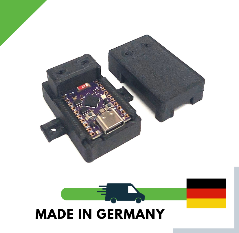 2x ESP32-C6 Gehäuse Case mit Befestigung – USB-C 3D Druck PLA schwarz – IoT DIY Elektronik Box WLAN Bluetooth